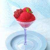 bicchiere sorbetto fragole