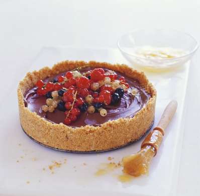 Crostata con crema cioccolato