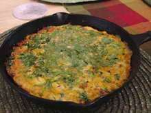 frittata di piselli