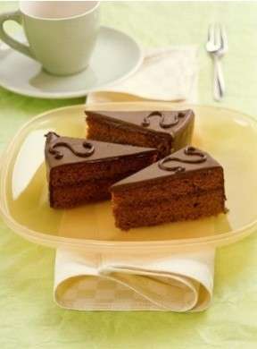 Torta Sacher fette