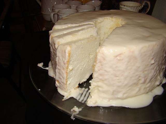 Angel cake con crema di latte