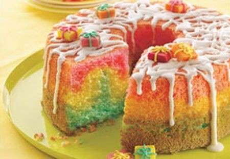 Angel cake frutta