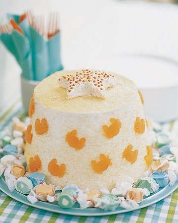 Angel food cake con gommose