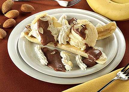 Banana split nutella