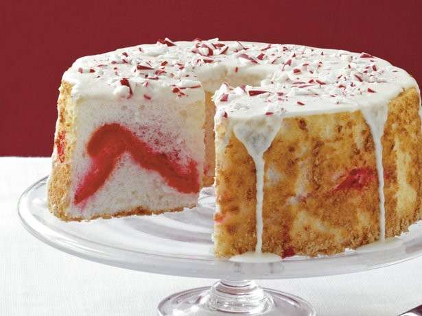 Candy cane per l'angel cake