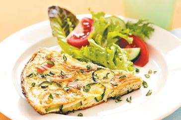 Frittata di zucchine e cipolla