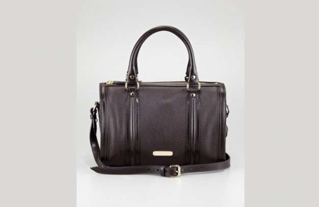 Handbag in pelle nera