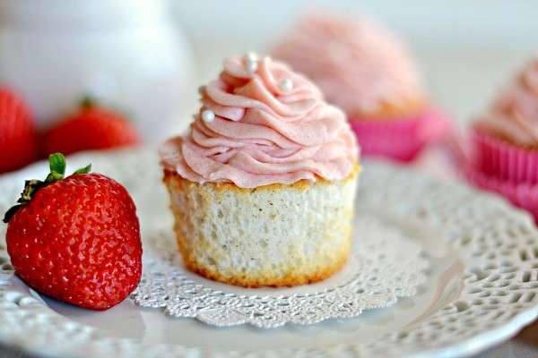 Mini cupcake 'Angel cake'