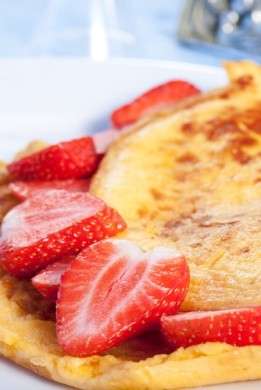 Omelette alle fragole