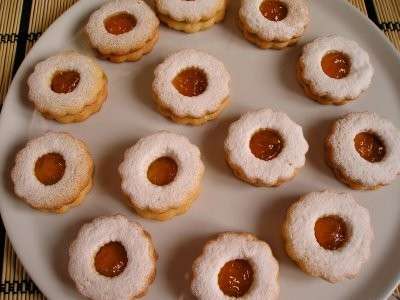 biscotti occhio di bue a fiore