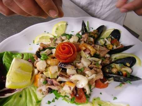 Insalata di mare, porzione