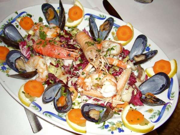 Insalata di mare con carote