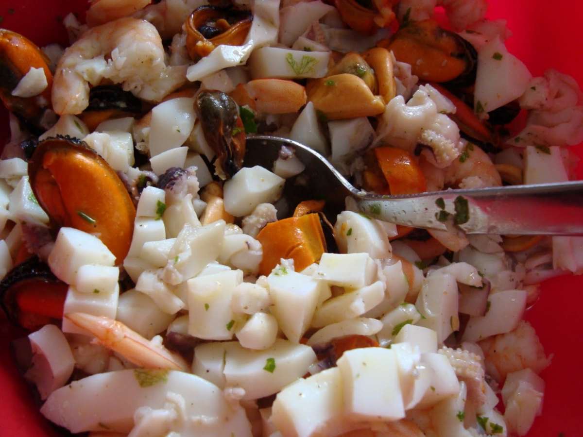 Insalata di mare per antipasto