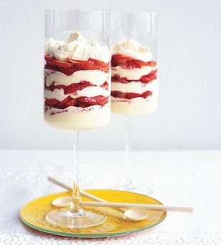 Mousse con fragole