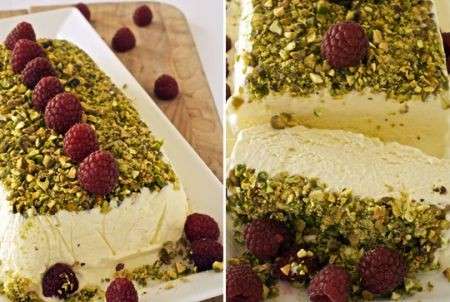 Semifreddo al limone pistacchi