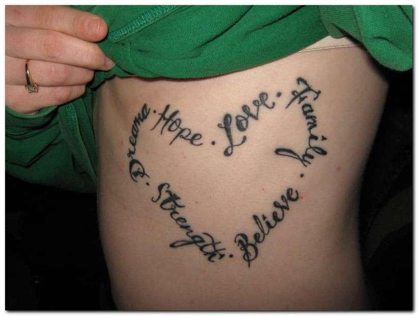 Tatuaggi frasi cuore