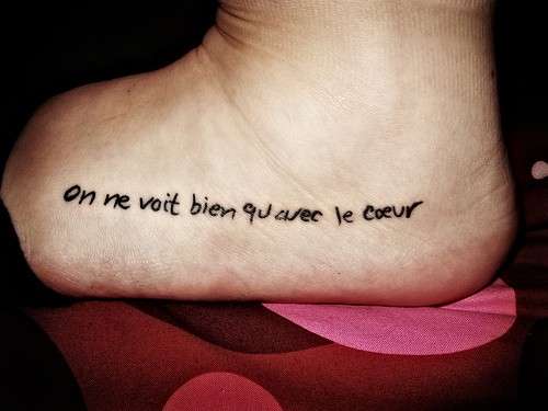 Tatuaggio in francese