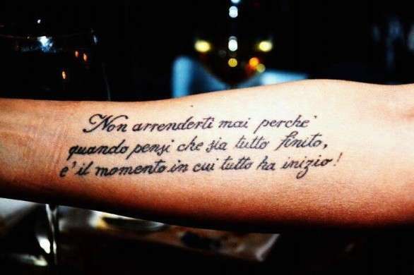 Tatuaggio sulla forza