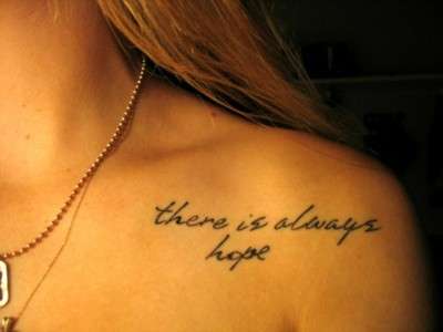 Tatuaggio sulla speranza