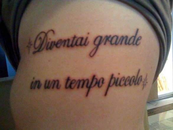 Tatuaggio tratto da una canzone