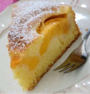 torta con pesche e albicocche