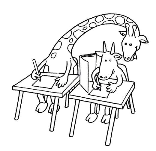 Animali simpatici a scuola