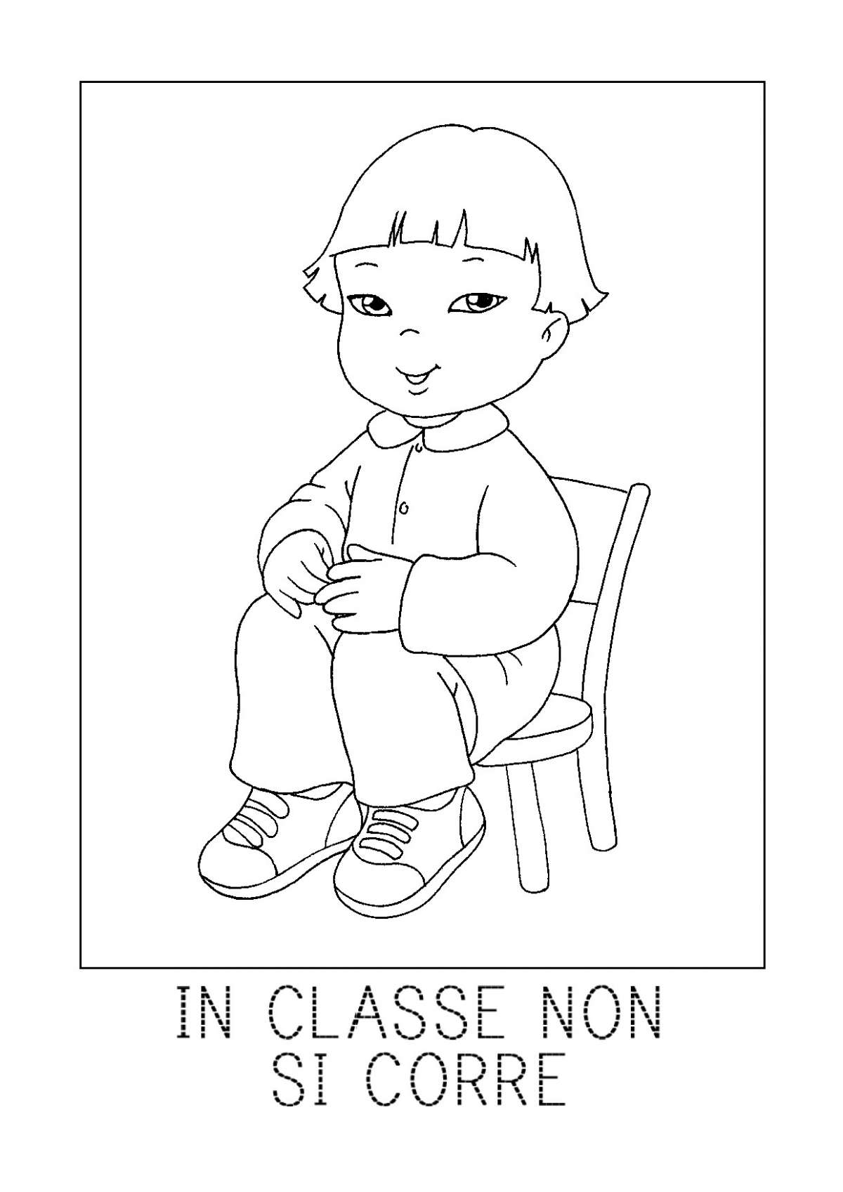 Bambino educato a scuola