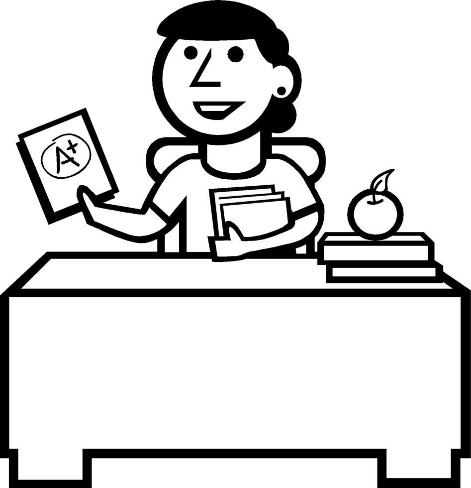 La maestra che spiega la lezione