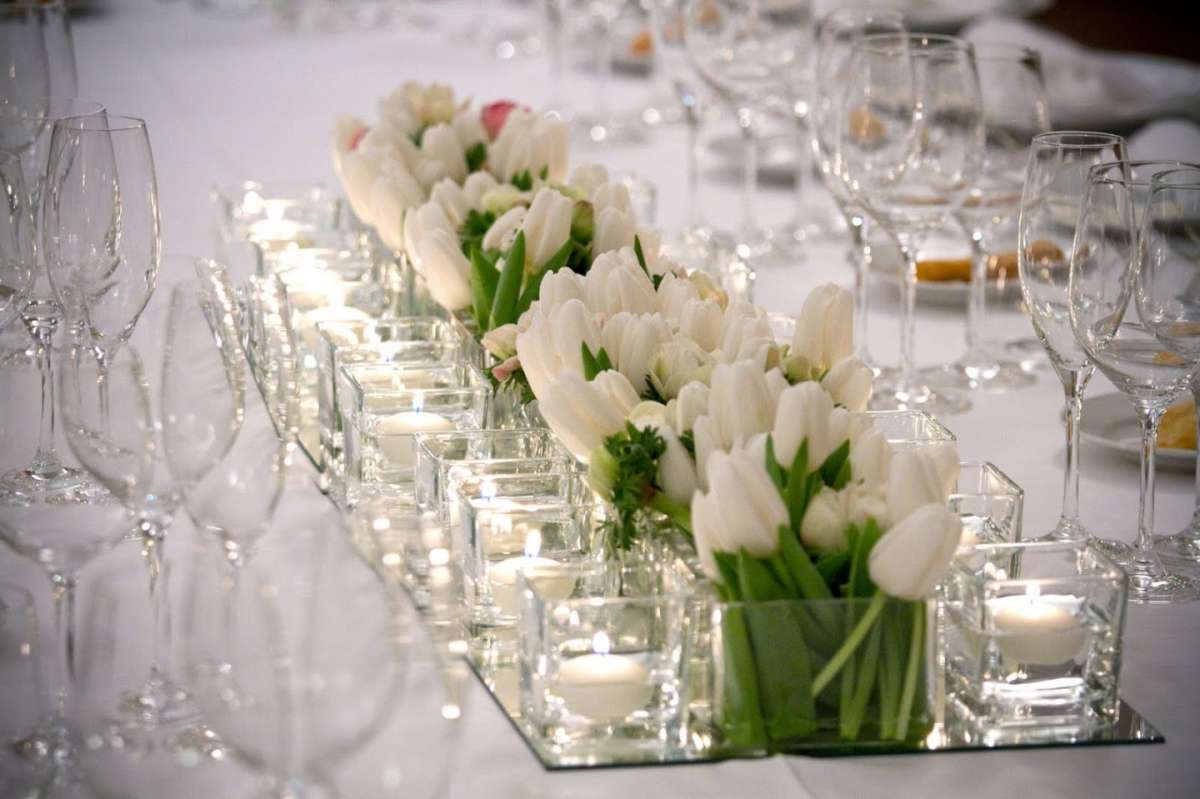 Centrotavola matrimonio con i tulipani