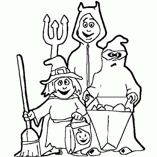 Costumi di Halloween da colorare