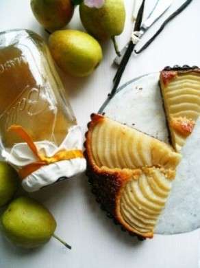 Crostata con pere e crema pasticcera