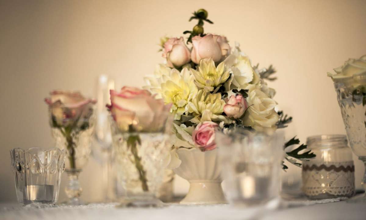 Decorazione vintage per il matrimonio