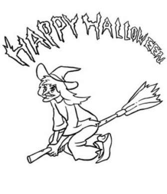 Disegni di Halloween, la strega