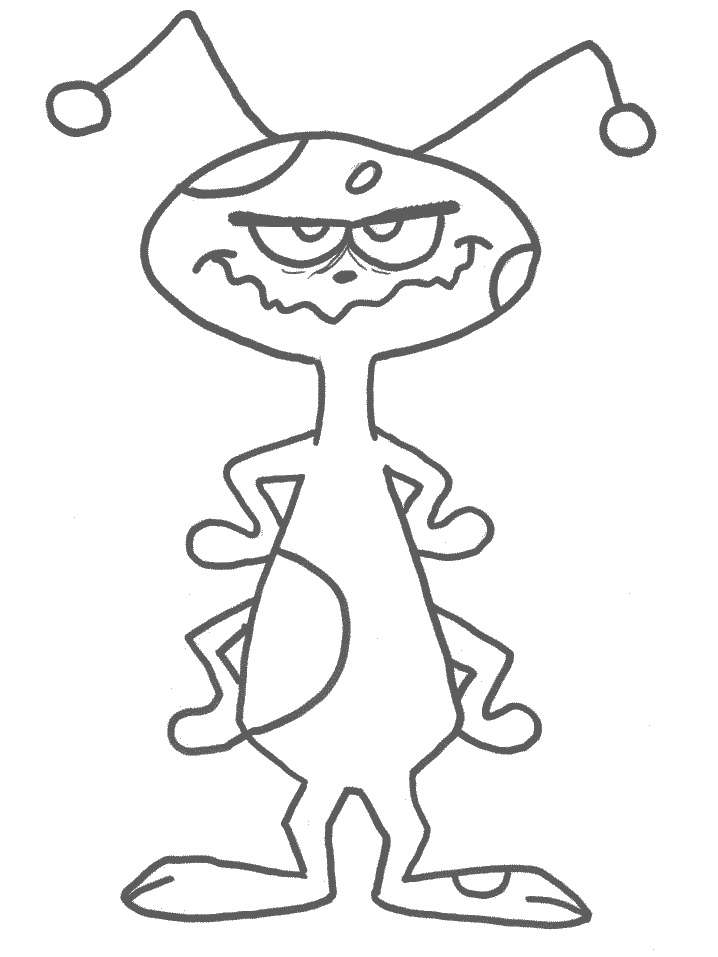Disegno di un alieno per Halloween