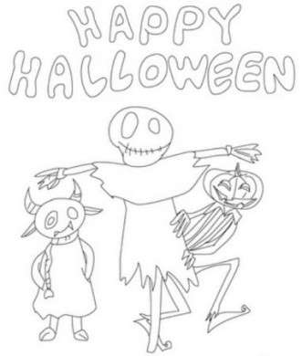 Disegno per bambini Happy Halloween