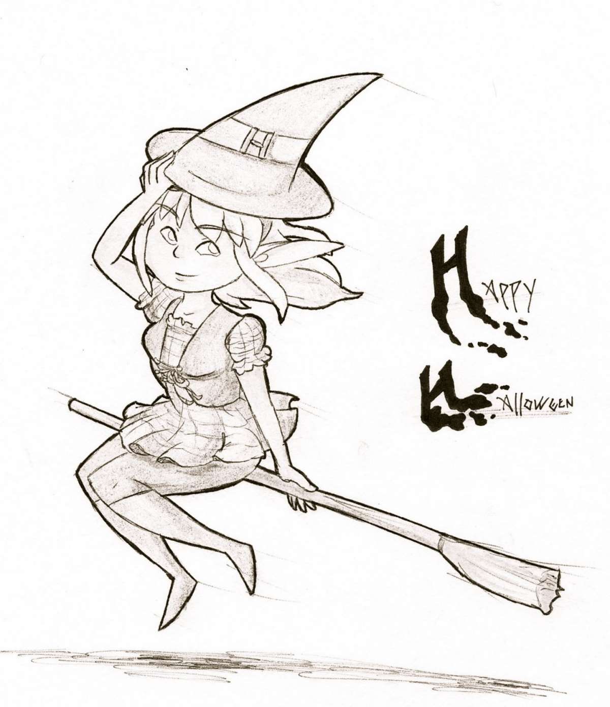 Elfo con cappello per Halloween