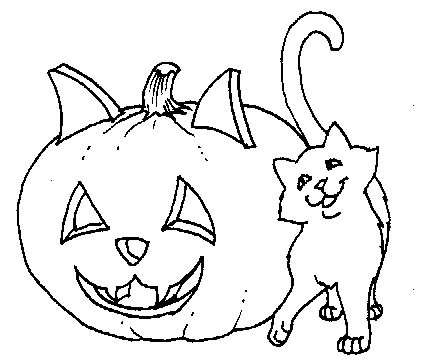 Halloween zucca e gatto