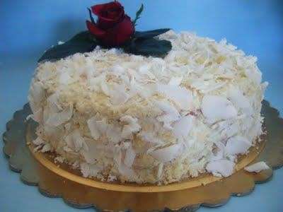 torta raffaello su vassoio