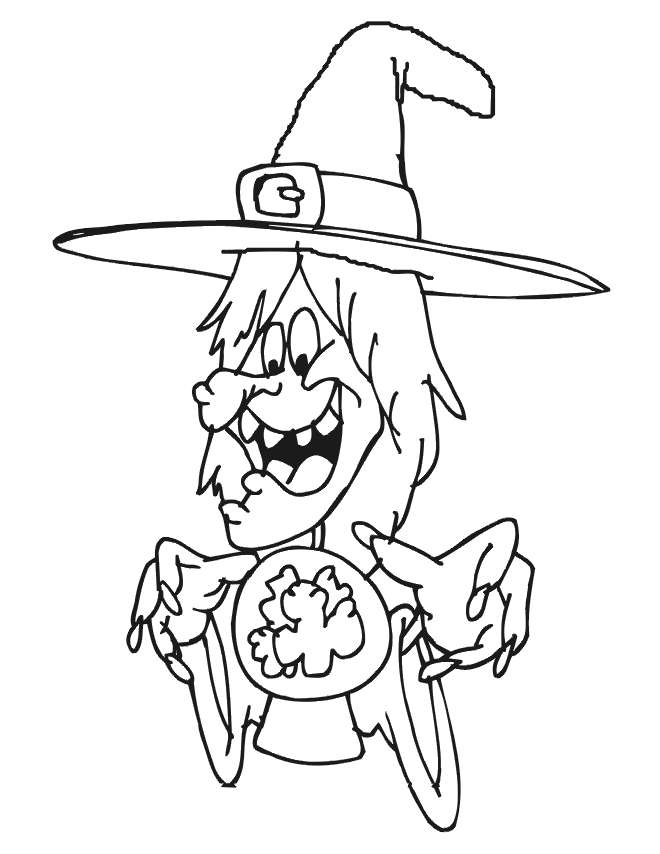 Vecchia strega di Halloween