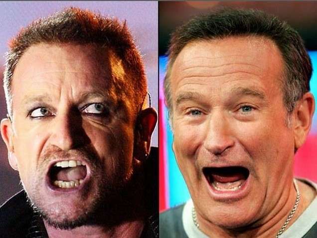 Bono e Robin Williams