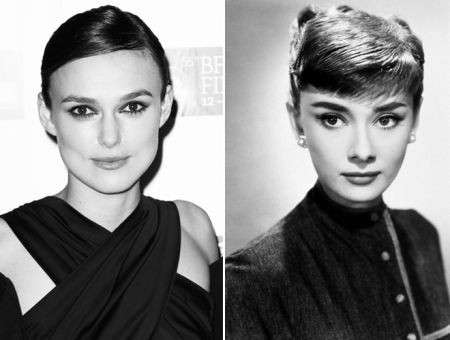 Keira Knightley e Audrey Hepburn