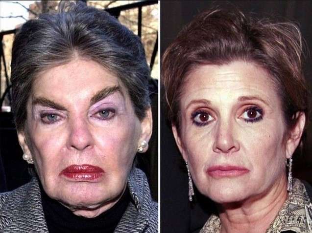 Leona Helmsley e Carrie Fisher