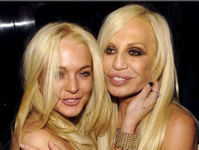 Lindsay Lohan e Donatella Versace
