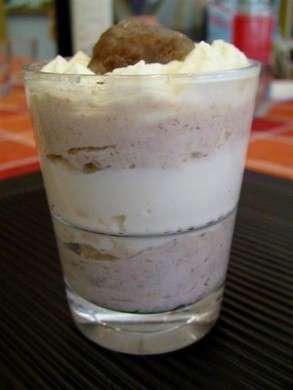 mousse castagne con panna