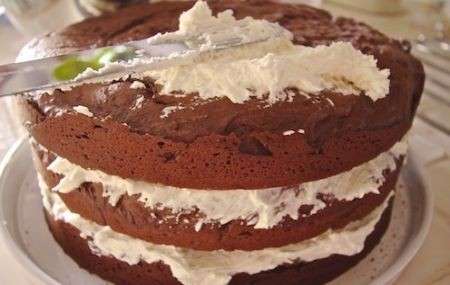 Torta con smarties farcitura