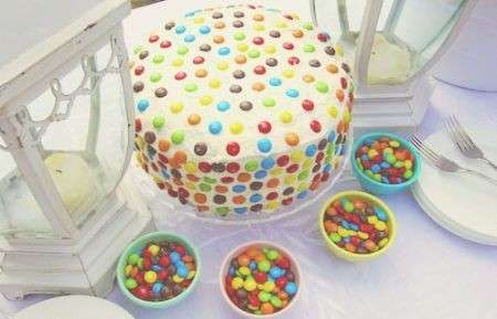Torta con smarties