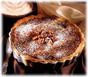 crostata alle noci e al cioccolato