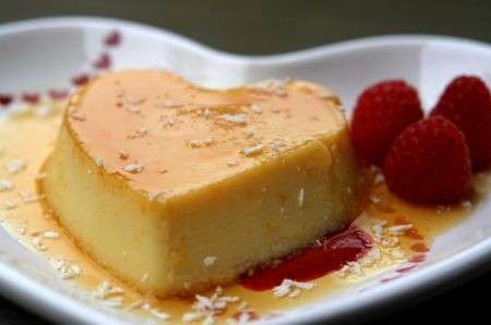 Flan de vanilla messicana