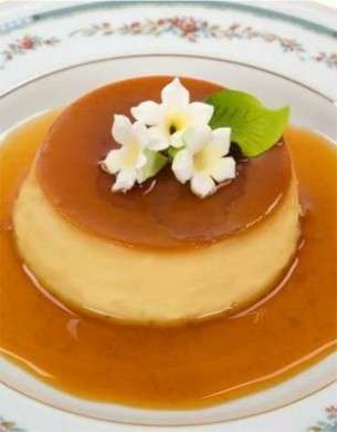 Flan de vanilla