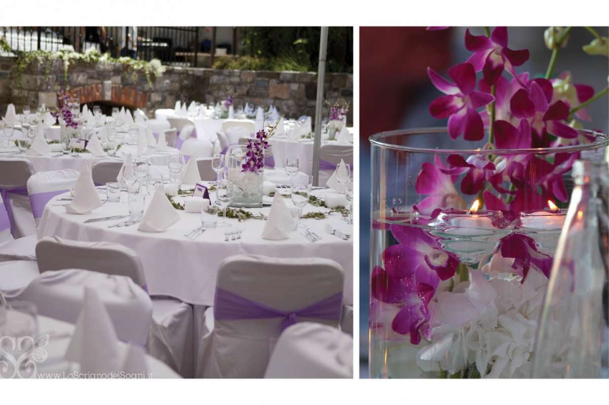Idee per la tavola con orchidee